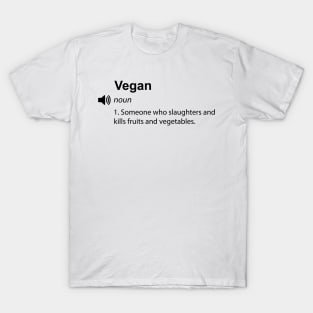 Funny vegan definition - Women Men Kids Sticker T-Shirt